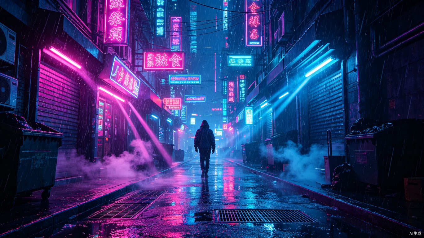霓虹光